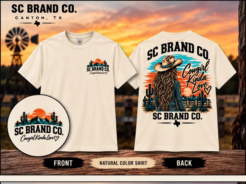Cowgirl Kinda Love — front and back product view